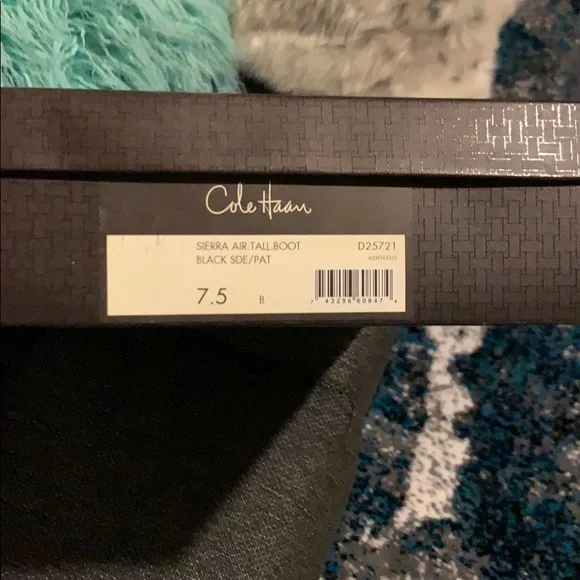 Cole Haan High Heeled Suede Buckle Boot